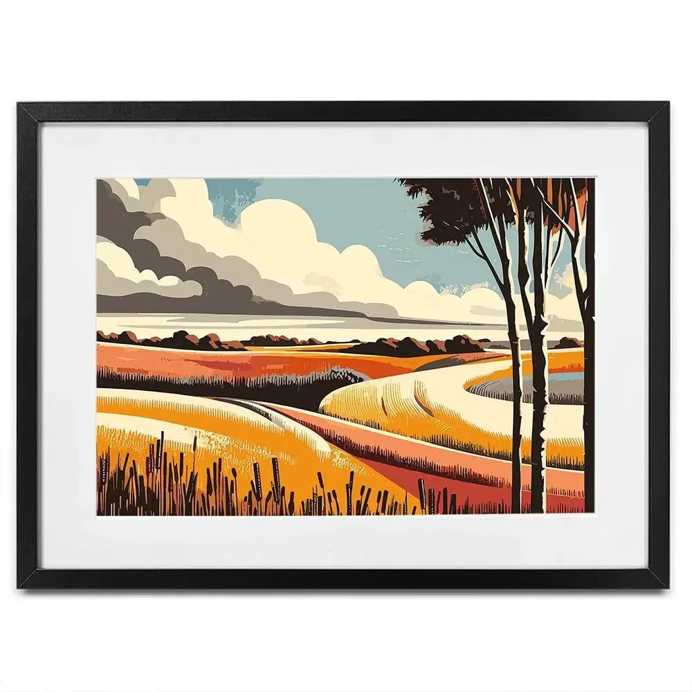 Evenings Road Framed Art Print Evenings Road Framed Art Print wall art product P & M Print Gallery