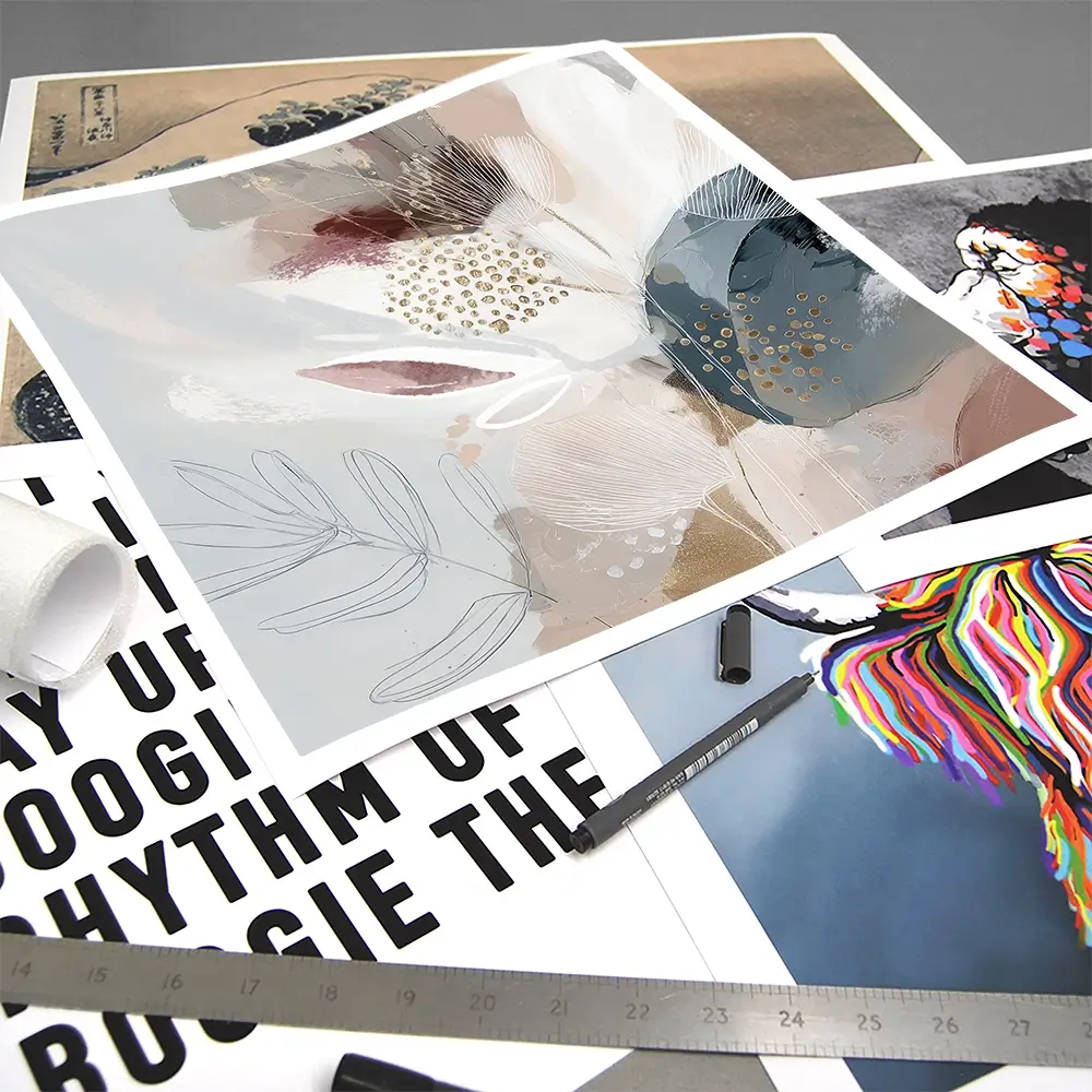 Evie Belle Abstract Square Art Print Evie Belle Abstract Square Art Print wall art product Bella Eve