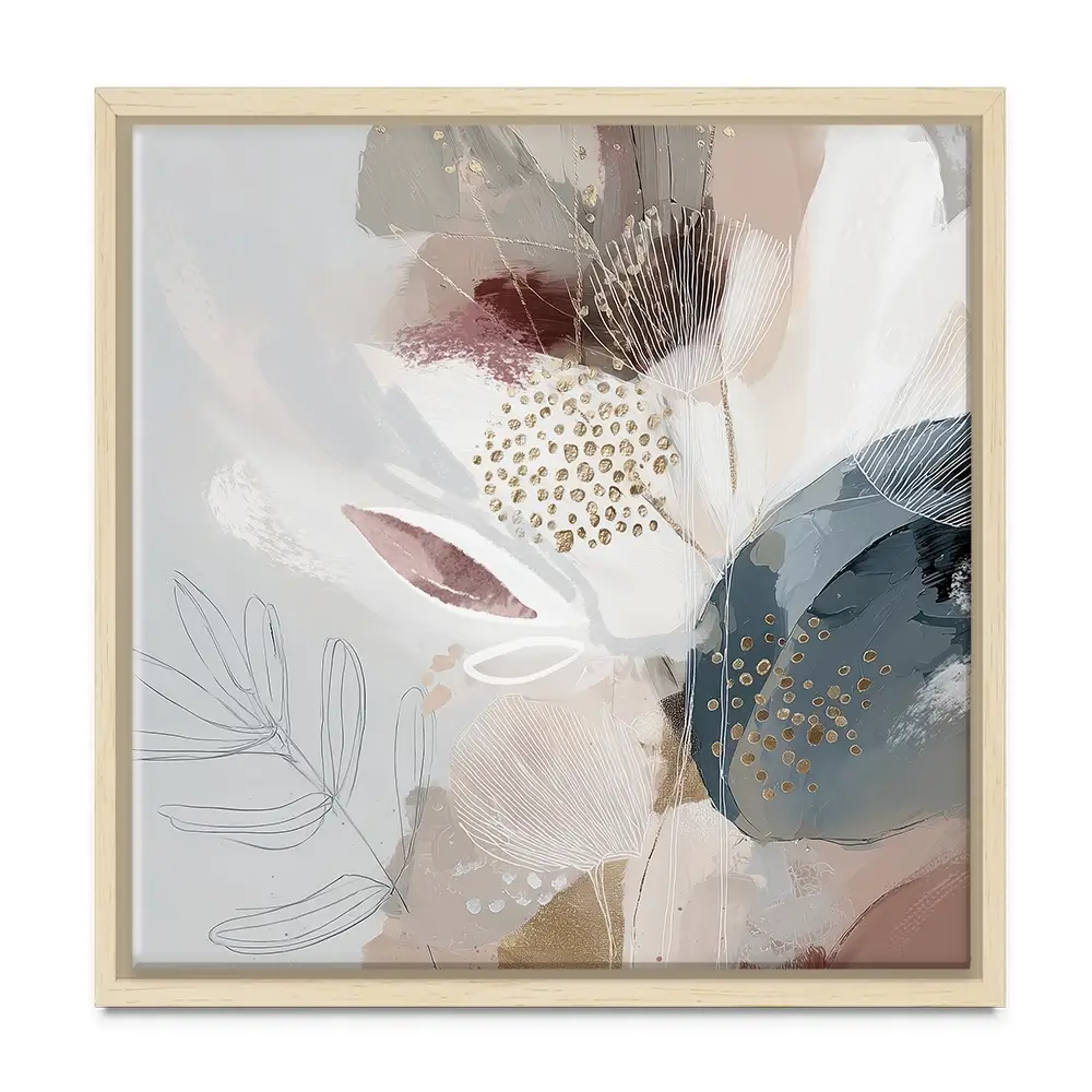 Evie Belle Abstract Square Canvas Print Evie Belle Abstract Square Canvas Print wall art product Bella Eve