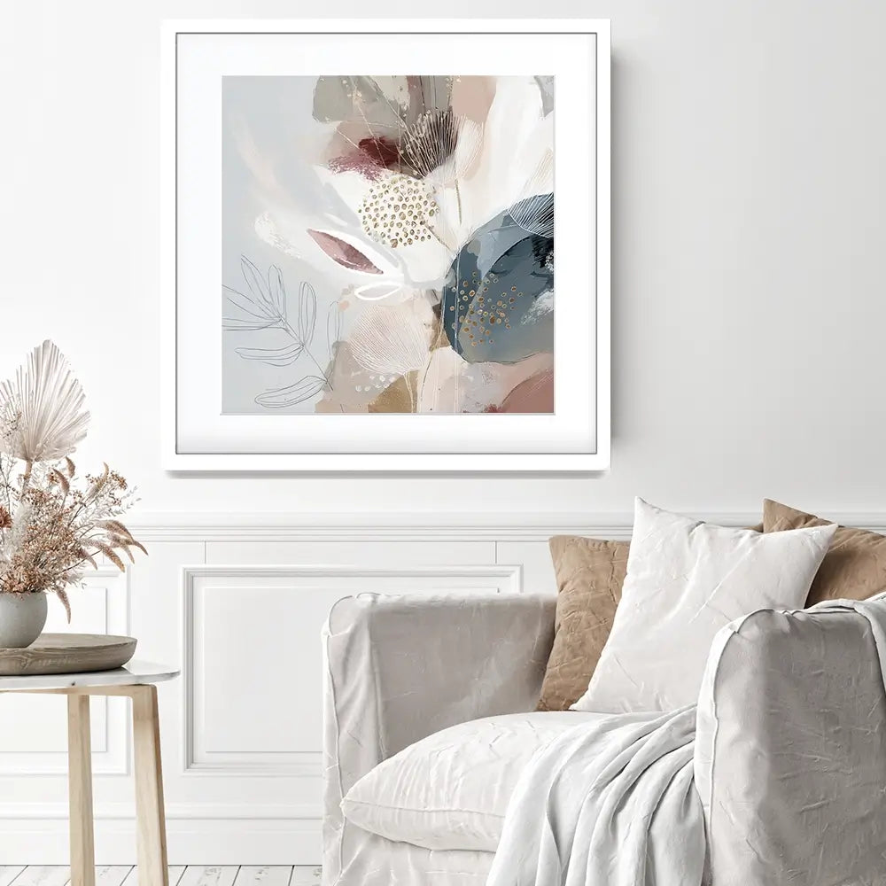 Evie Belle Abstract Square Framed Art Print Evie Belle Abstract Square Framed Art Print wall art product Bella Eve