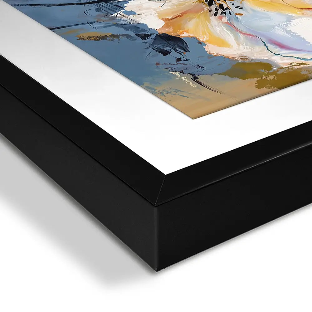 Expressive Abstract Floral Framed Art Print Expressive Abstract Floral Framed Art Print wall art product Leon Devenice