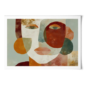 Face Of Shapes Art Print Face Of Shapes Art Print wall art product Chromatic Storm Studio