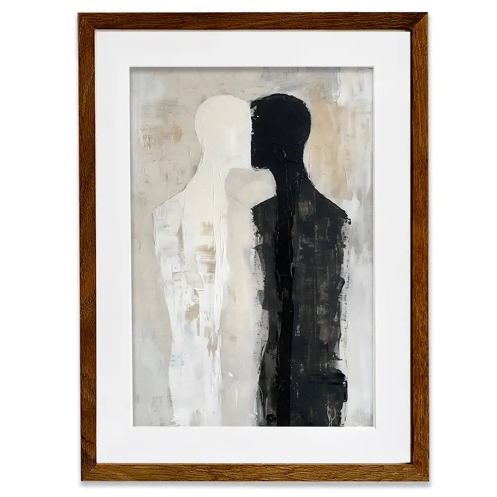 Face To Face Framed Art Print Face To Face Framed Art Print wall art product LSR Design Studio - Independent