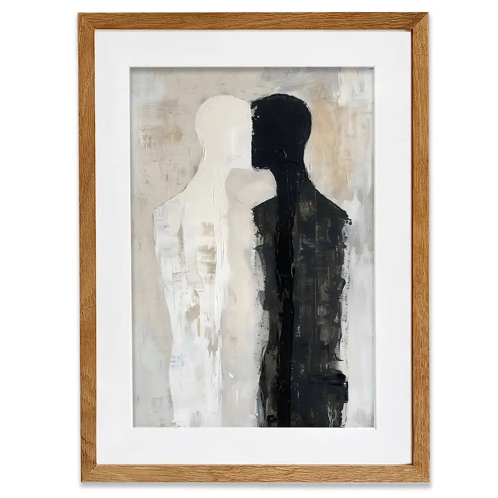 Face To Face Framed Art Print Face To Face Framed Art Print wall art product LSR Design Studio - Independent