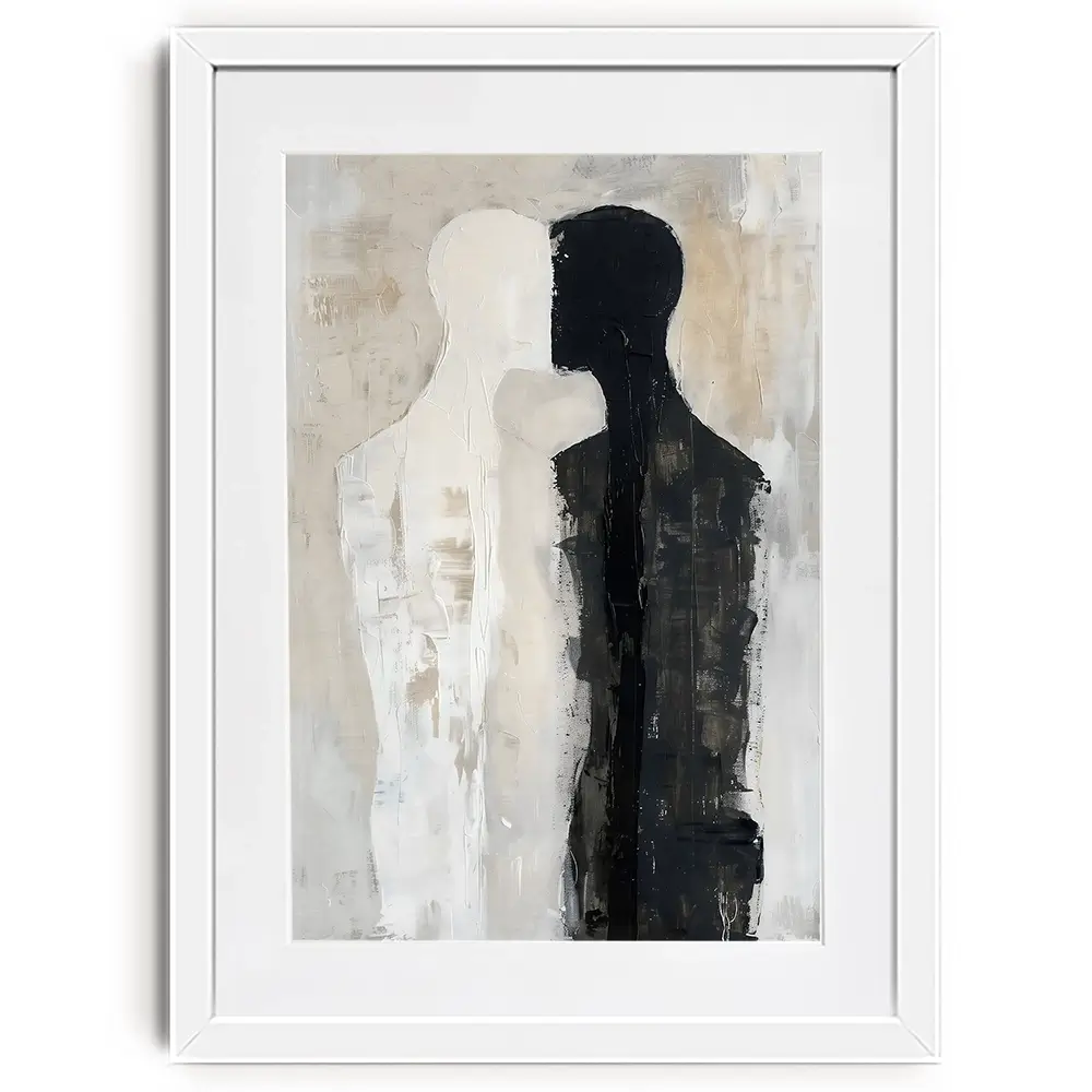 Face To Face Framed Art Print Face To Face Framed Art Print wall art product LSR Design Studio - Independent