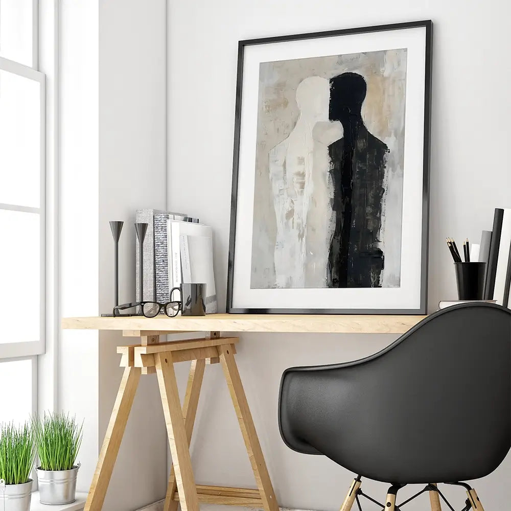 Face To Face Framed Art Print Face To Face Framed Art Print wall art product LSR Design Studio - Independent