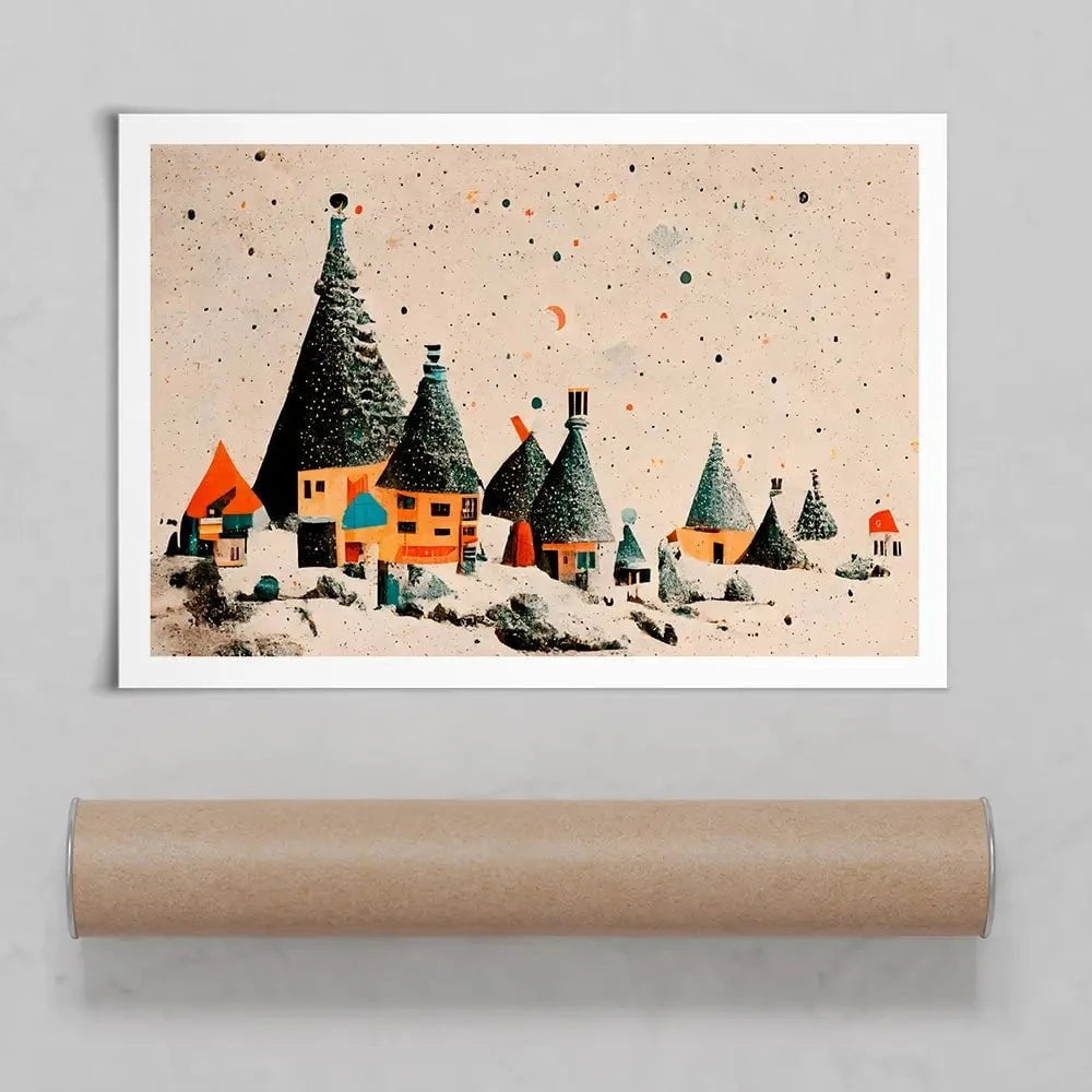 Fairy Village Art Print Fairy Village Art Print wall art product Treechild