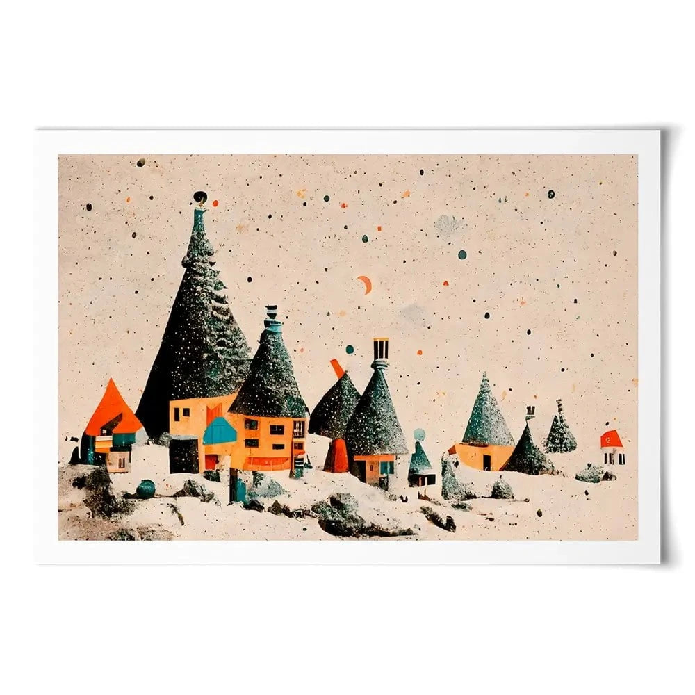 Fairy Village Art Print Fairy Village Art Print wall art product Treechild