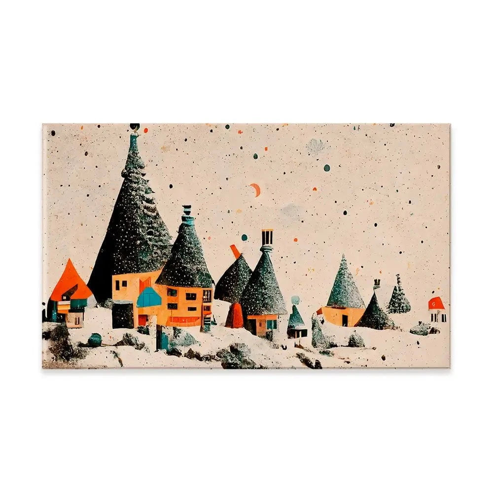 Fairy Village Canvas Print Fairy Village Canvas Print wall art product Treechild