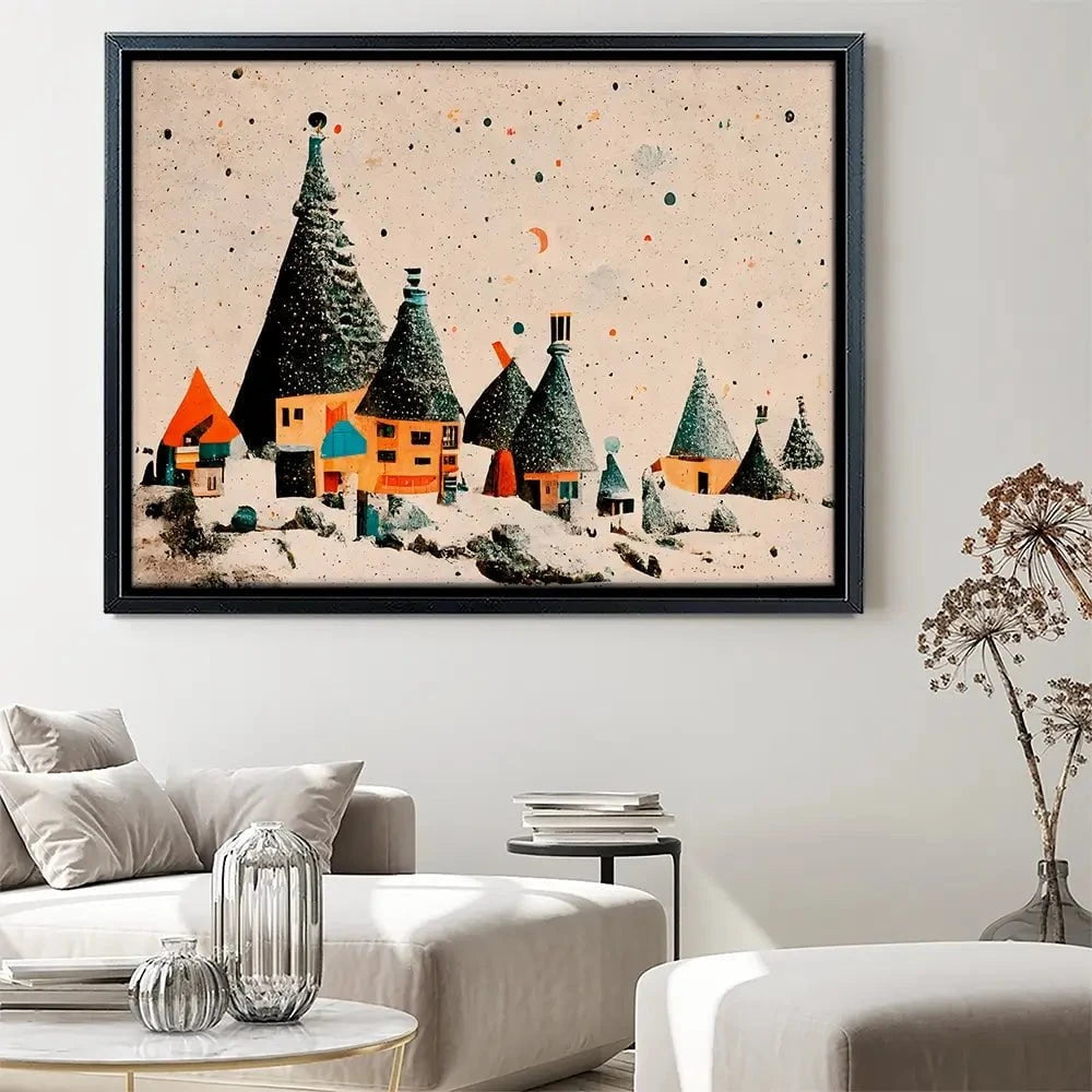 Fairy Village Canvas Print Fairy Village Canvas Print wall art product Treechild