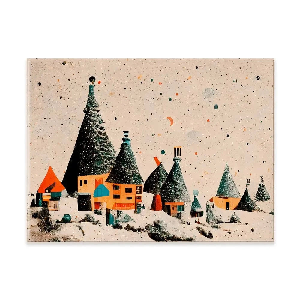 Fairy Village Canvas Print Fairy Village Canvas Print wall art product Treechild
