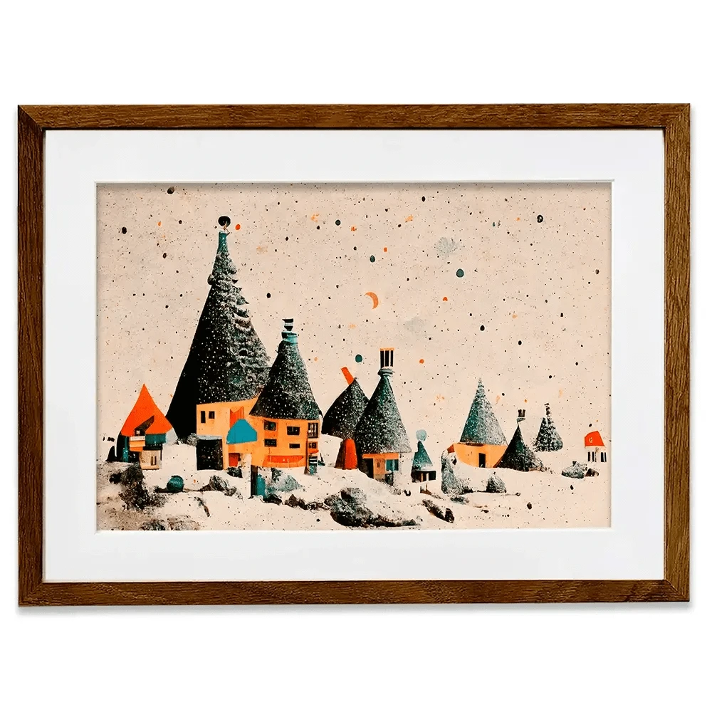 Fairy Village Framed Art Print Fairy Village Framed Art Print wall art product Treechild