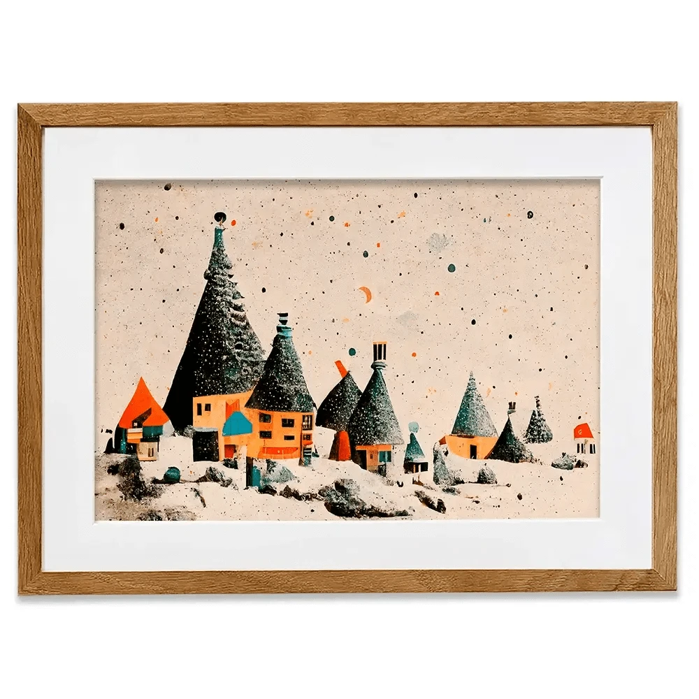 Fairy Village Framed Art Print Fairy Village Framed Art Print wall art product Treechild