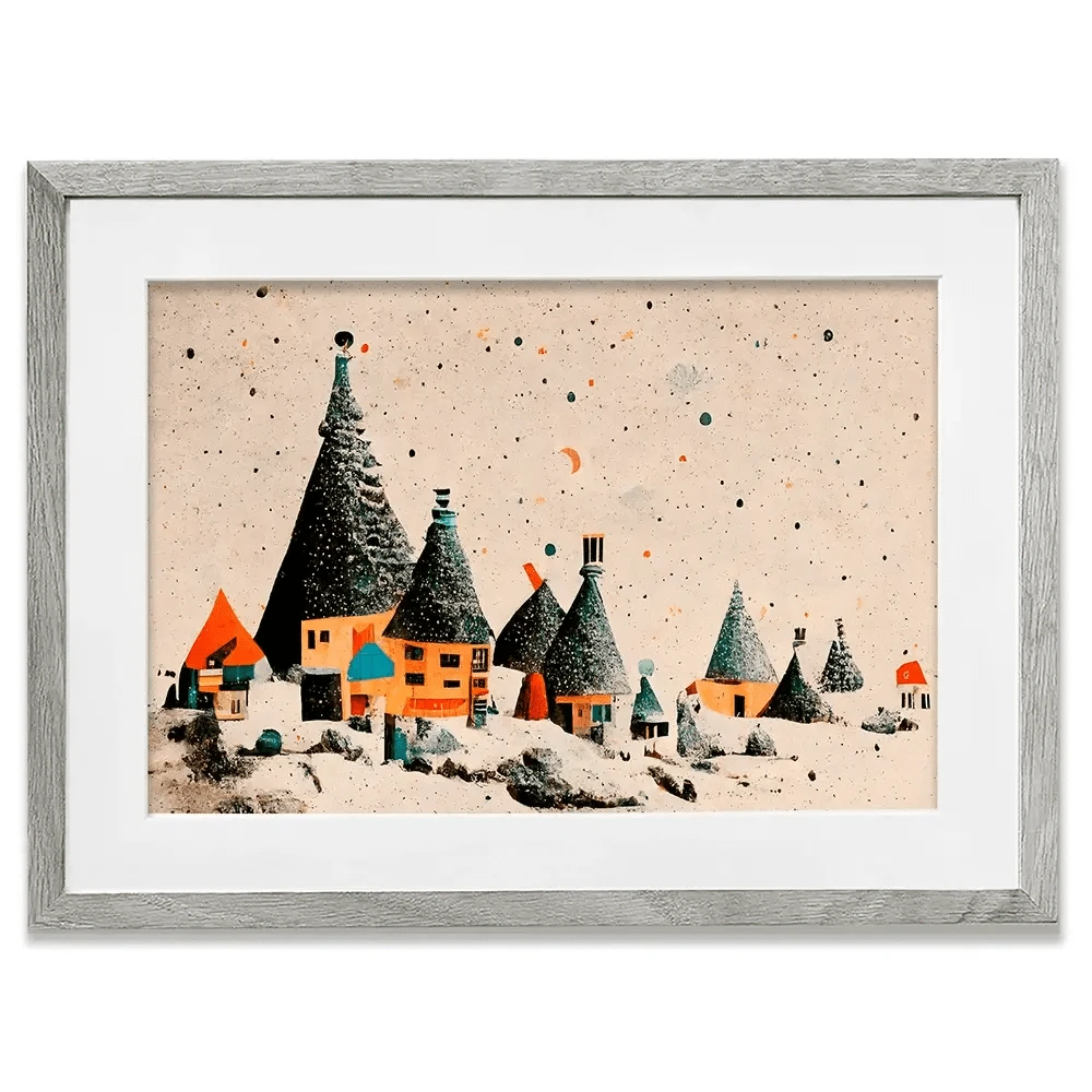 Fairy Village Framed Art Print Fairy Village Framed Art Print wall art product Treechild