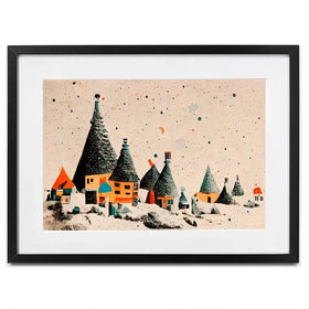Fairy Village Framed Art Print Fairy Village Framed Art Print wall art product Treechild