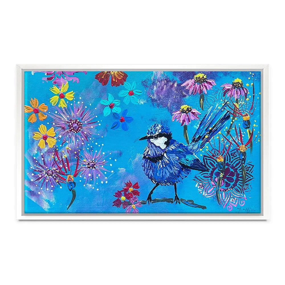 Fairy Wren Canvas Print Fairy Wren Canvas Print wall art product Jo Mulligan