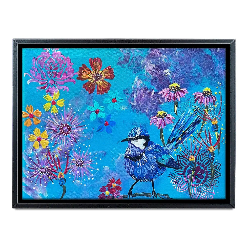 Fairy Wren Canvas Print Fairy Wren Canvas Print wall art product Jo Mulligan
