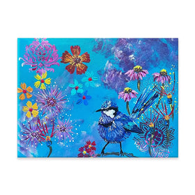 Fairy Wren Canvas Print Fairy Wren Canvas Print wall art product Jo Mulligan
