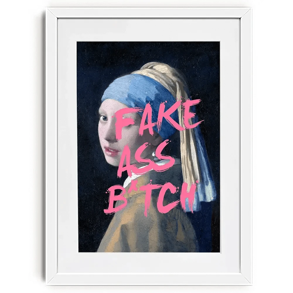 Fake Ass Framed Art Print Fake Ass Framed Art Print wall art product Art Print Shop