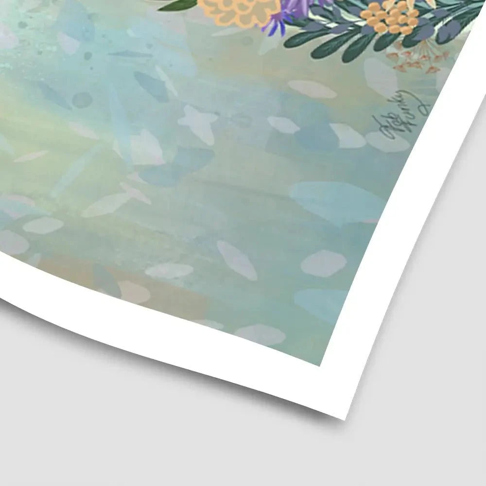 Fantastic Florals Deer Portrait Art Print Fantastic Florals Deer Portrait Art Print wall art product Fab Funky