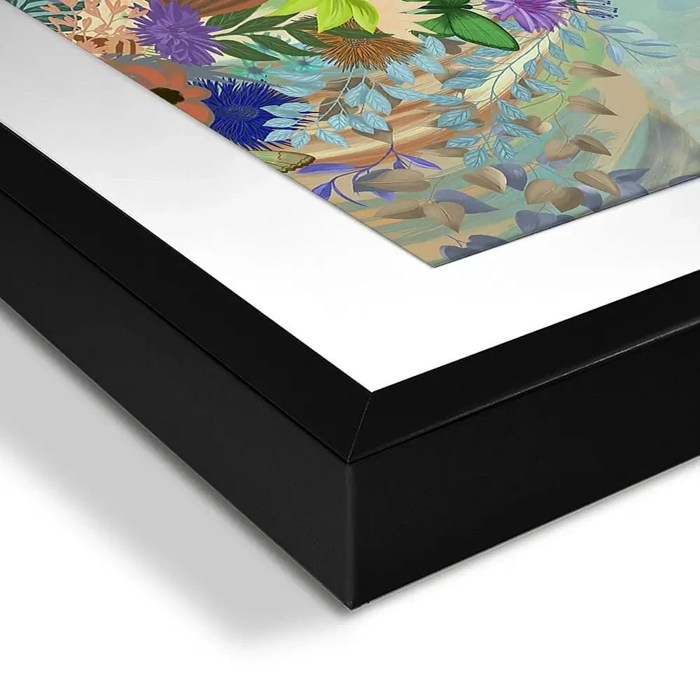 Fantastic Florals Deer Portrait Framed Art Print Fantastic Florals Deer Portrait Framed Art Print wall art product Fab Funky
