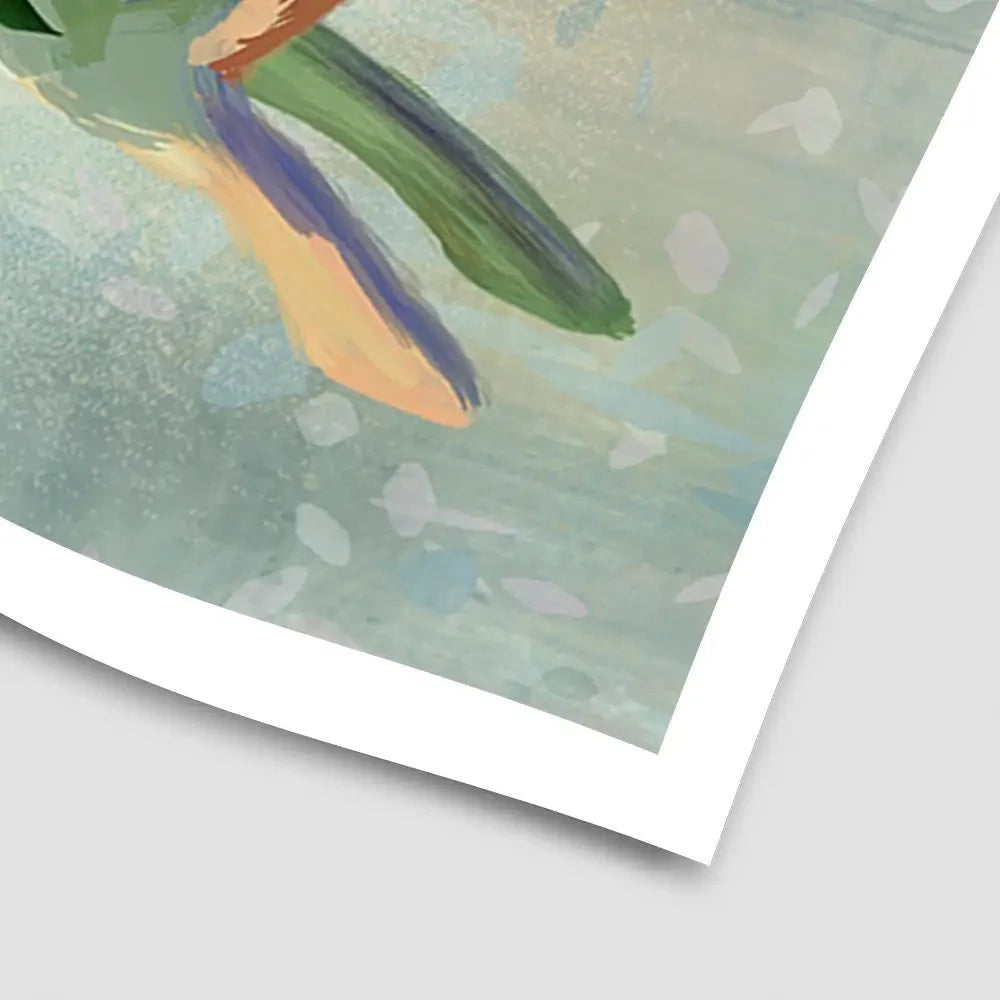 Fantastic Florals Hare Running Art Print Fantastic Florals Hare Running Art Print wall art product Fab Funky