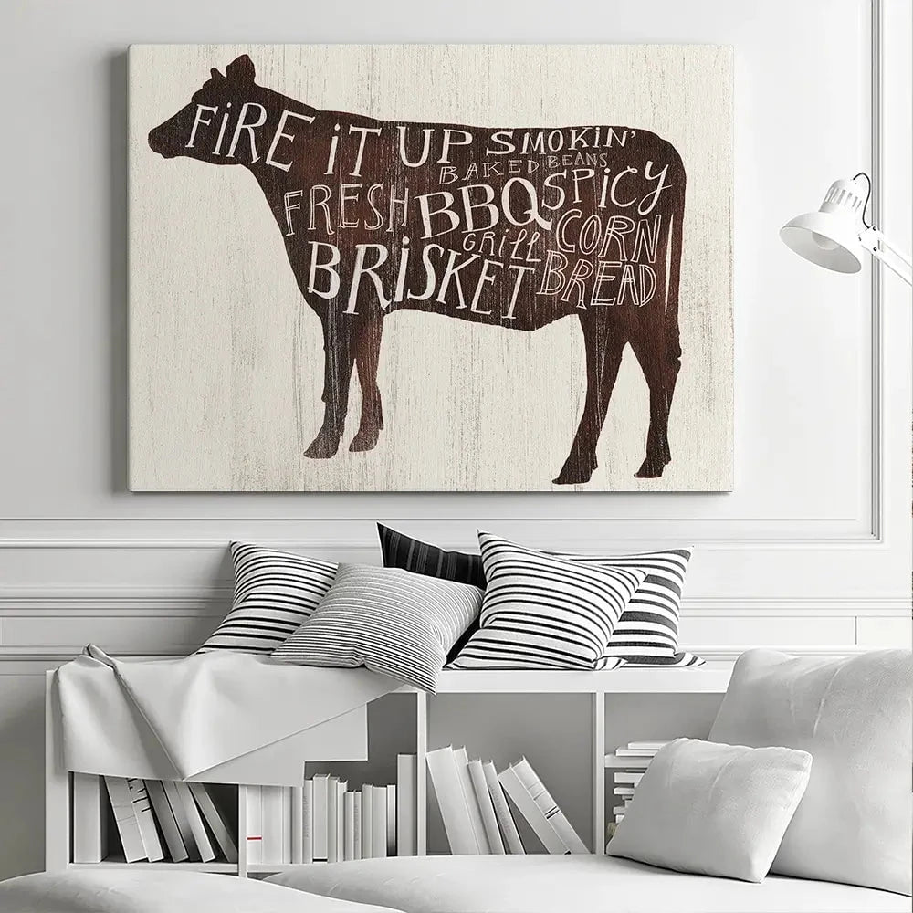 Farmhouse BBQ 2 Canvas Print Farmhouse BBQ 2 Canvas Print wall art product Victoria Borges