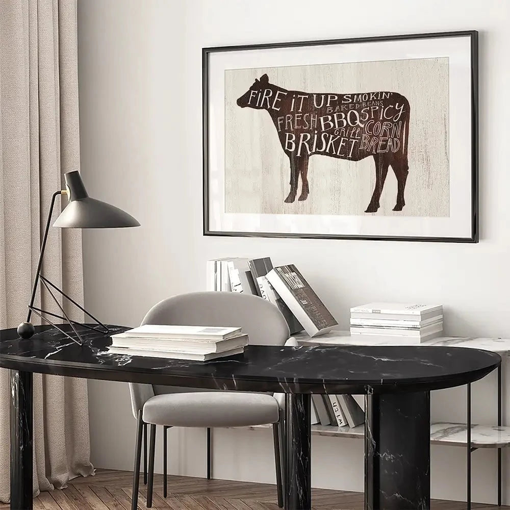 Farmhouse BBQ 2 Framed Art Print Farmhouse BBQ 2 Framed Art Print wall art product Victoria Borges
