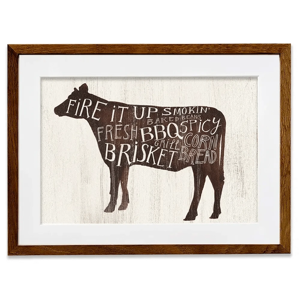 Farmhouse BBQ 2 Framed Art Print Farmhouse BBQ 2 Framed Art Print wall art product Victoria Borges