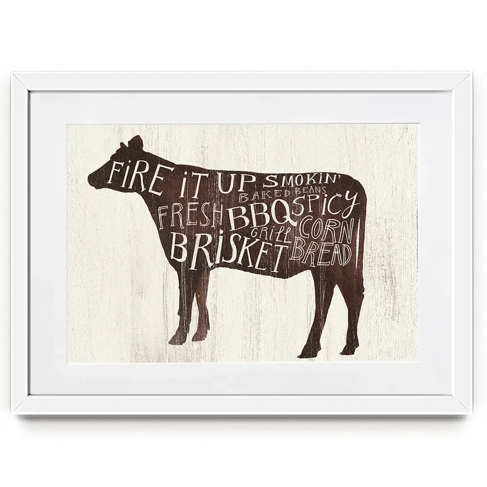Farmhouse BBQ 2 Framed Art Print Farmhouse BBQ 2 Framed Art Print wall art product Victoria Borges