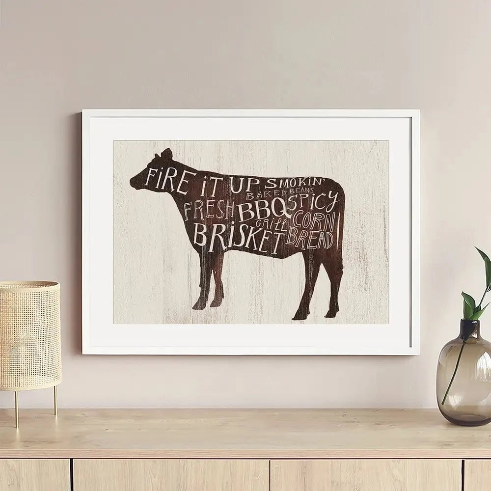 Farmhouse BBQ 2 Framed Art Print Farmhouse BBQ 2 Framed Art Print wall art product Victoria Borges