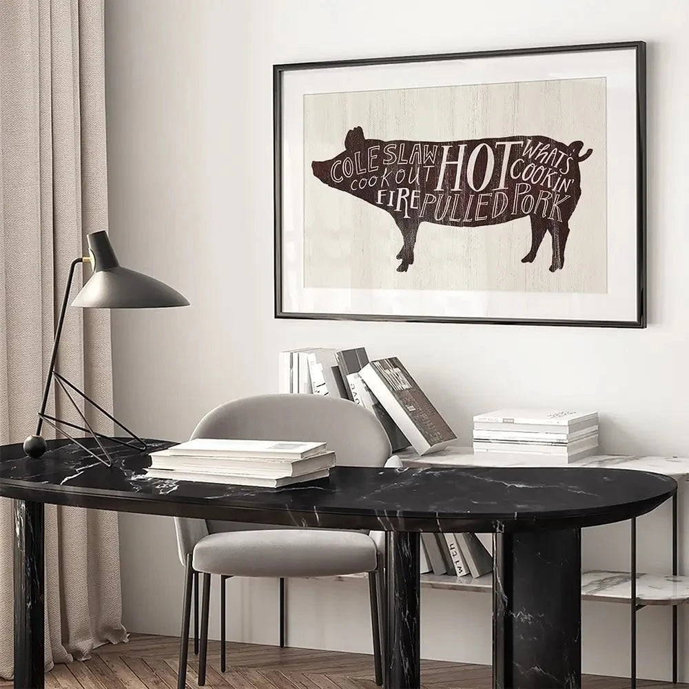 Farmhouse BBQ 4 Framed Art Print Farmhouse BBQ 4 Framed Art Print wall art product Art Print Shop