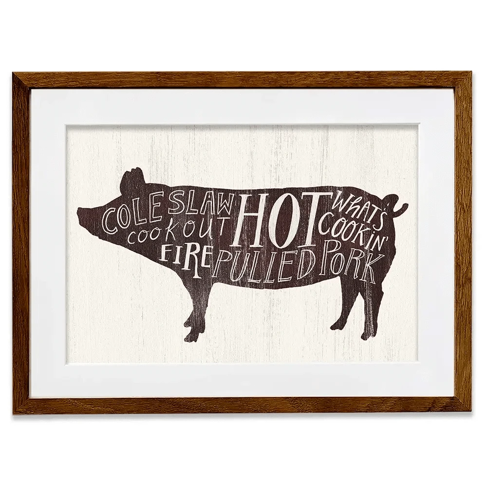 Farmhouse BBQ 4 Framed Art Print Farmhouse BBQ 4 Framed Art Print wall art product Art Print Shop
