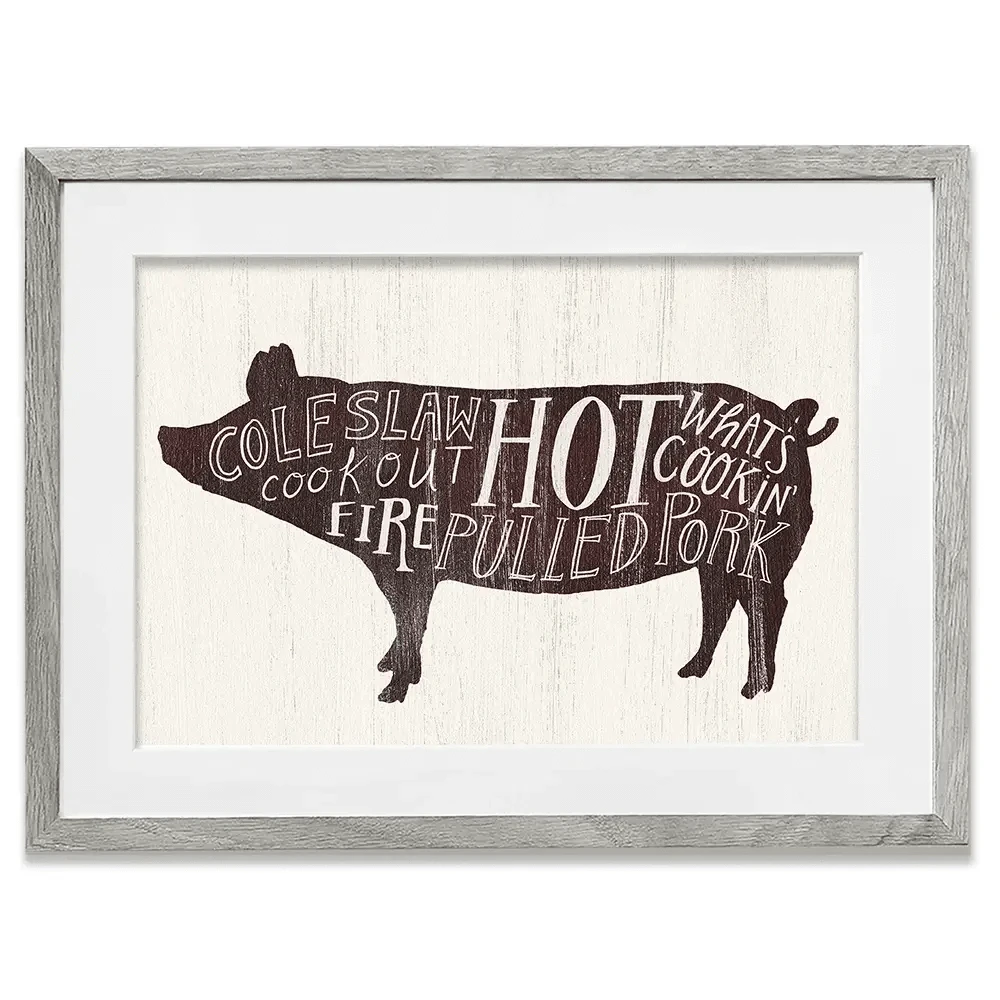 Farmhouse BBQ 4 Framed Art Print Farmhouse BBQ 4 Framed Art Print wall art product Art Print Shop