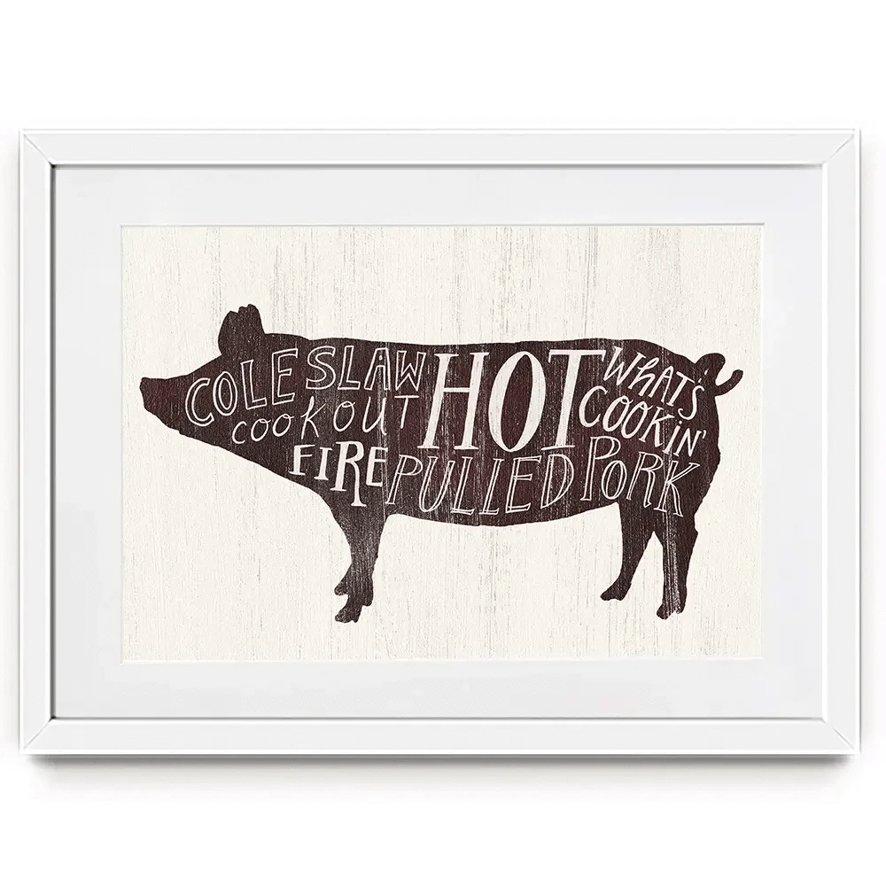 Farmhouse BBQ 4 Framed Art Print Farmhouse BBQ 4 Framed Art Print wall art product Art Print Shop