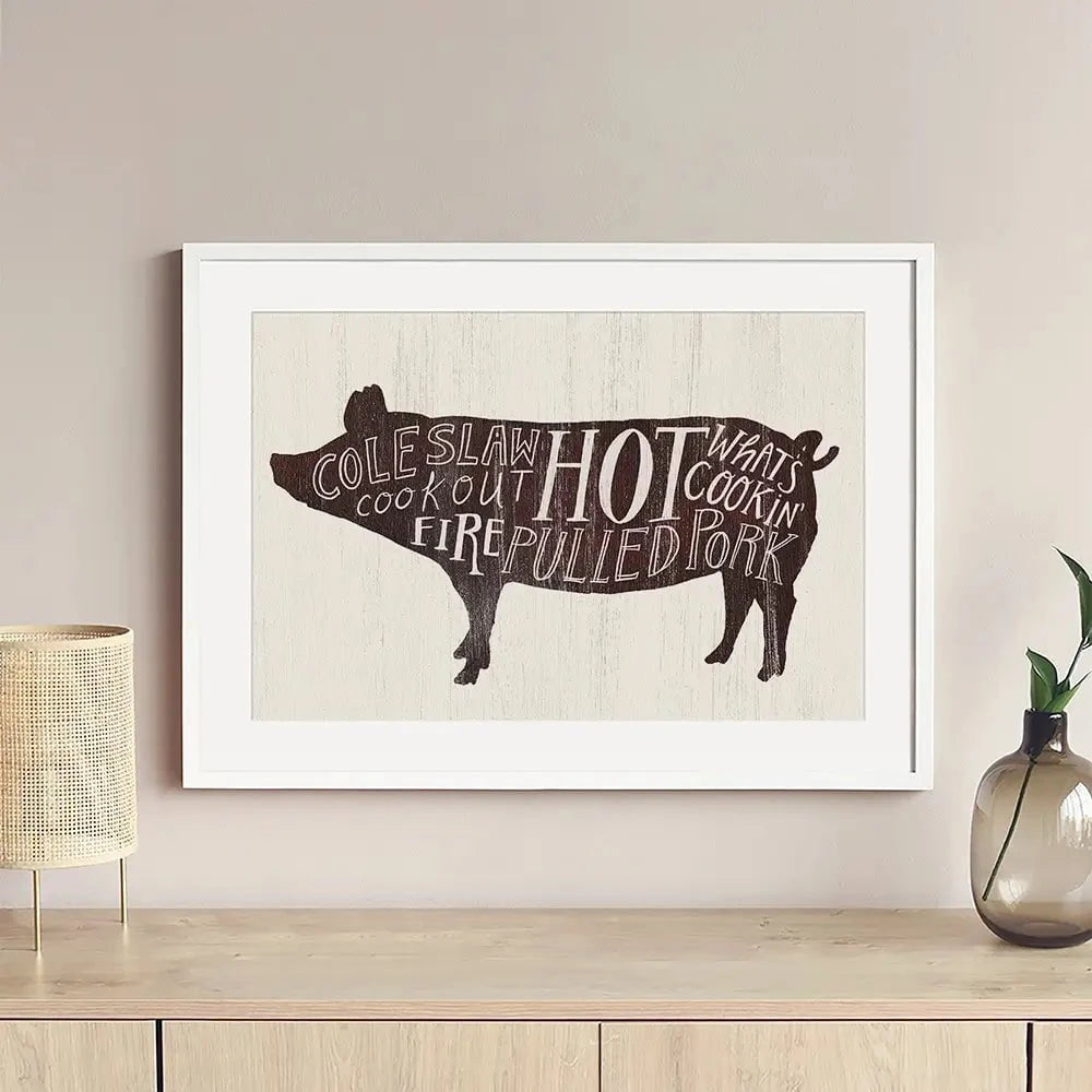 Farmhouse BBQ 4 Framed Art Print Farmhouse BBQ 4 Framed Art Print wall art product Art Print Shop
