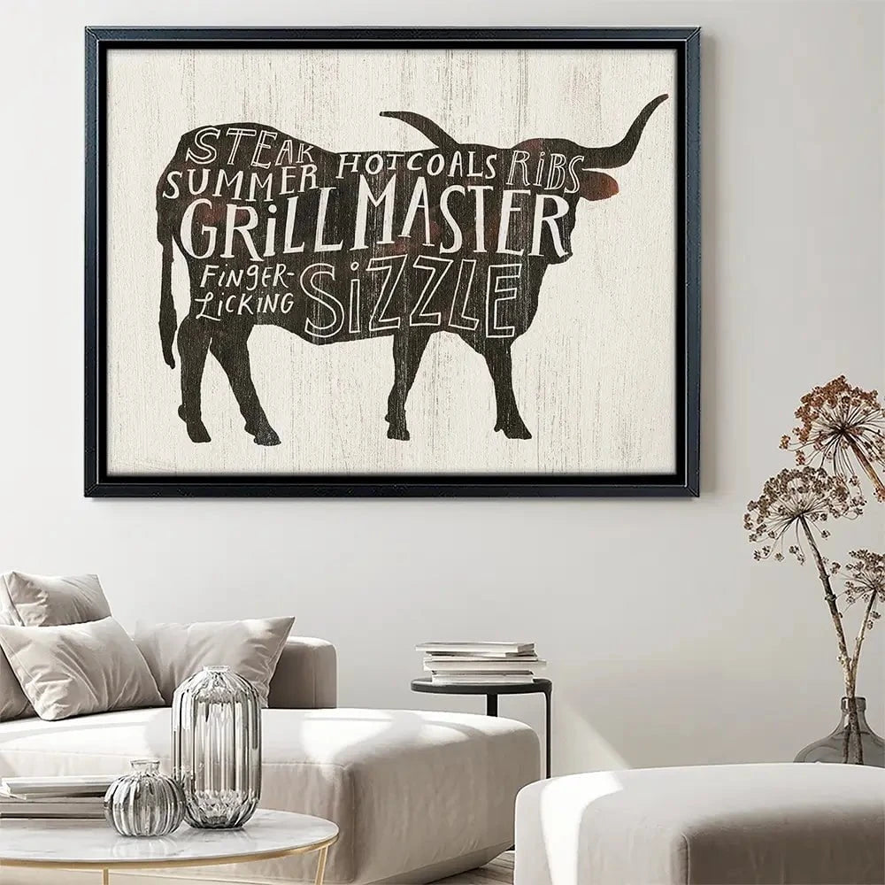 Farmhouse BBQ Canvas Print Farmhouse BBQ Canvas Print wall art product Victoria Borges
