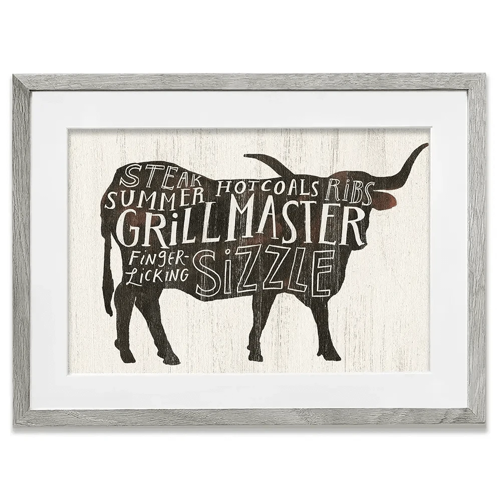Farmhouse BBQ Framed Art Print Farmhouse BBQ Framed Art Print wall art product Victoria Borges