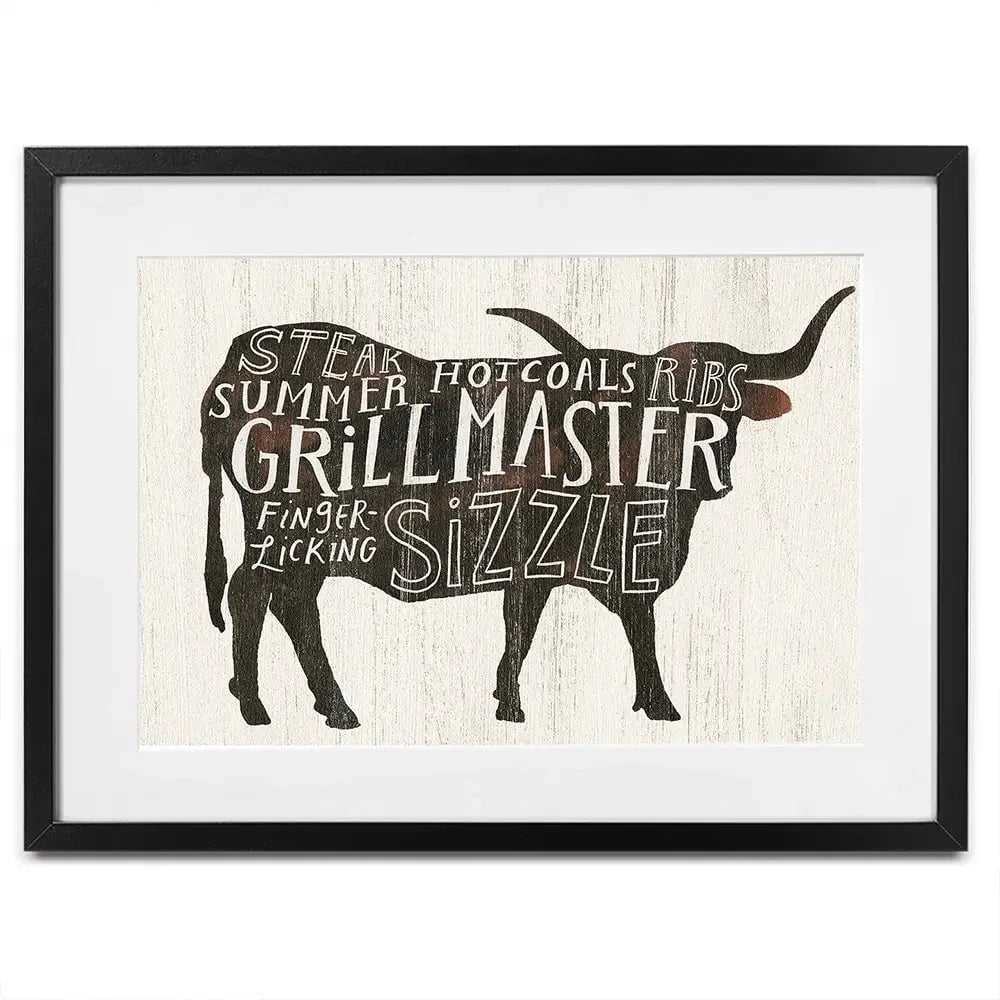 Farmhouse BBQ Framed Art Print Farmhouse BBQ Framed Art Print wall art product Victoria Borges