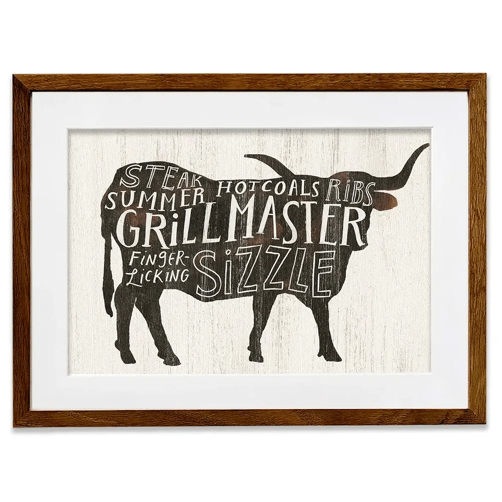 Farmhouse BBQ Framed Art Print Farmhouse BBQ Framed Art Print wall art product Victoria Borges