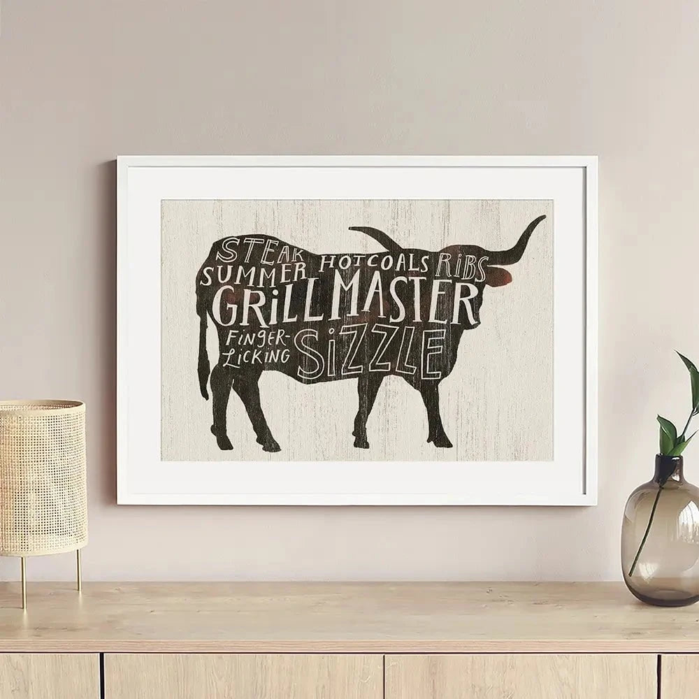 Farmhouse BBQ Framed Art Print Farmhouse BBQ Framed Art Print wall art product Victoria Borges