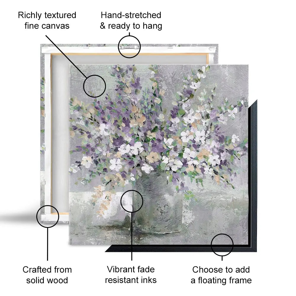 Farmhouse Lavender Canvas Print Farmhouse Lavender Canvas Print wall art product Carol Robinson