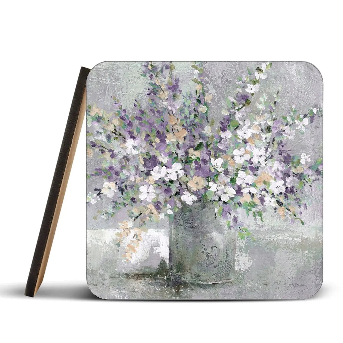 Farmhouse Lavender Coaster Set Rainbow Soul Tree Coaster Set | Rainbow Soul Tree Art Coasters wall art product Carol Robinson