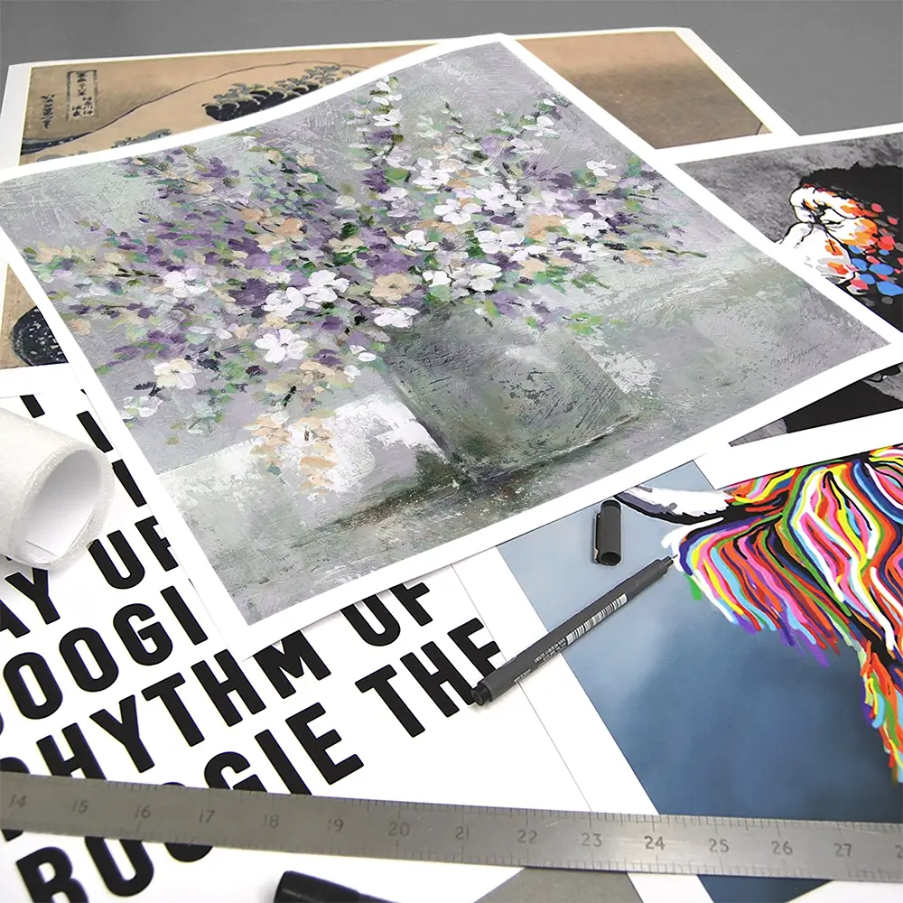 Farmhouse Lavender Square Art Print Farmhouse Lavender Square Art Print wall art product Carol Robinson