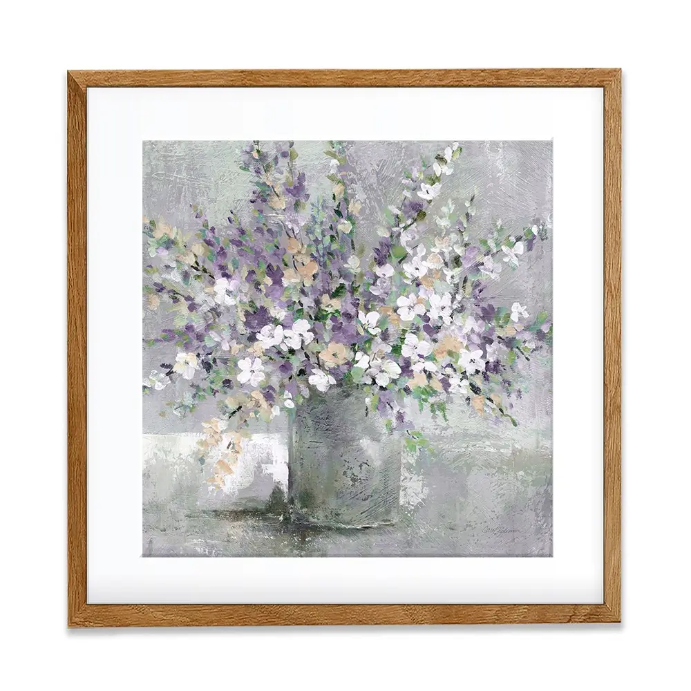 Farmhouse Lavender Square Framed Art Print Farmhouse Lavender Square Framed Art Print wall art product Carol Robinson