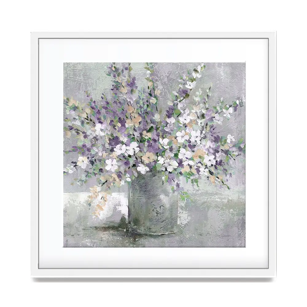 Farmhouse Lavender Square Framed Art Print Farmhouse Lavender Square Framed Art Print wall art product Carol Robinson