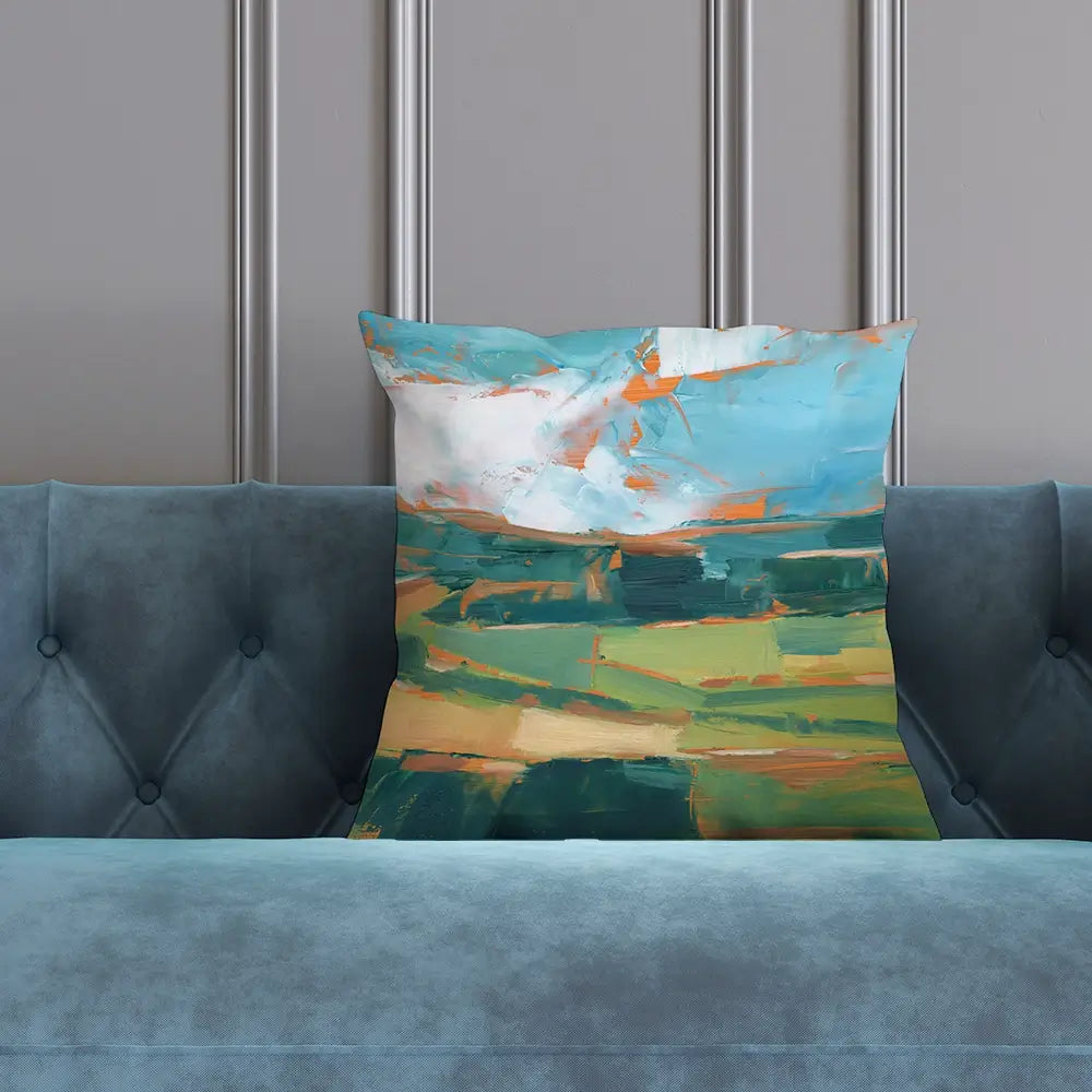 Farmland Vista Cushion Farmland Vista Cushion wall art product Art Print Shop