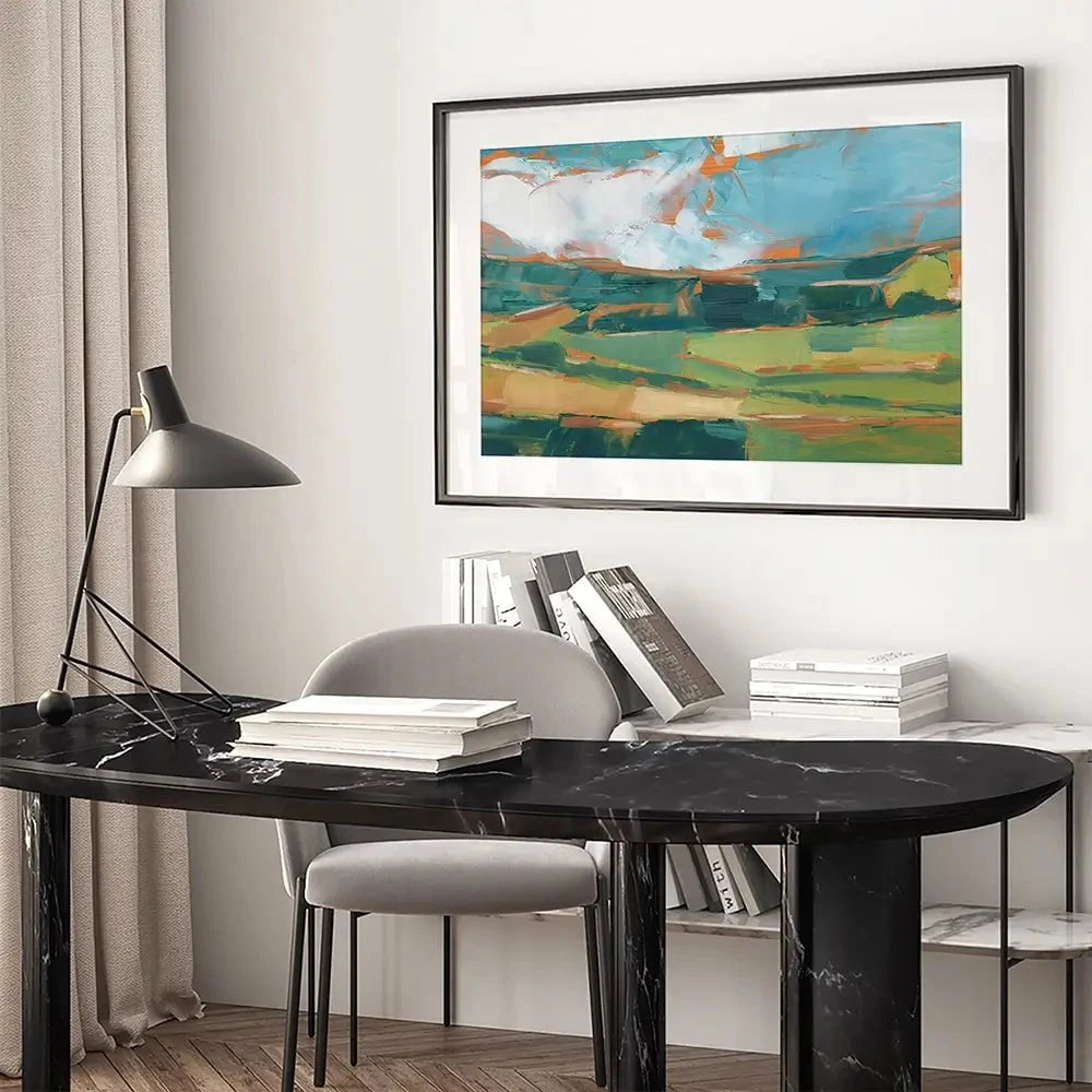 Farmland Vista Framed Art Print Farmland Vista Framed Art Print wall art product Ethan Harper