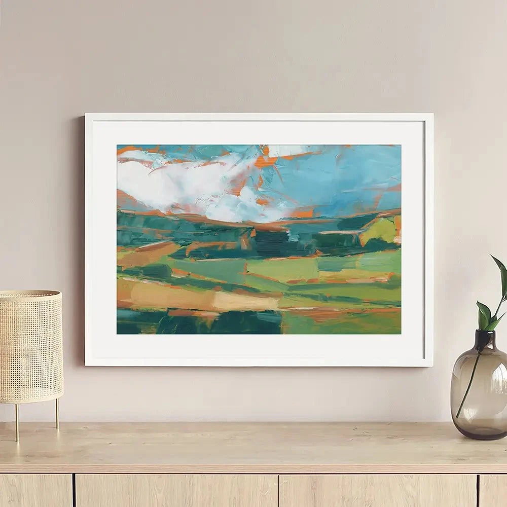 Farmland Vista Framed Art Print Farmland Vista Framed Art Print wall art product Ethan Harper