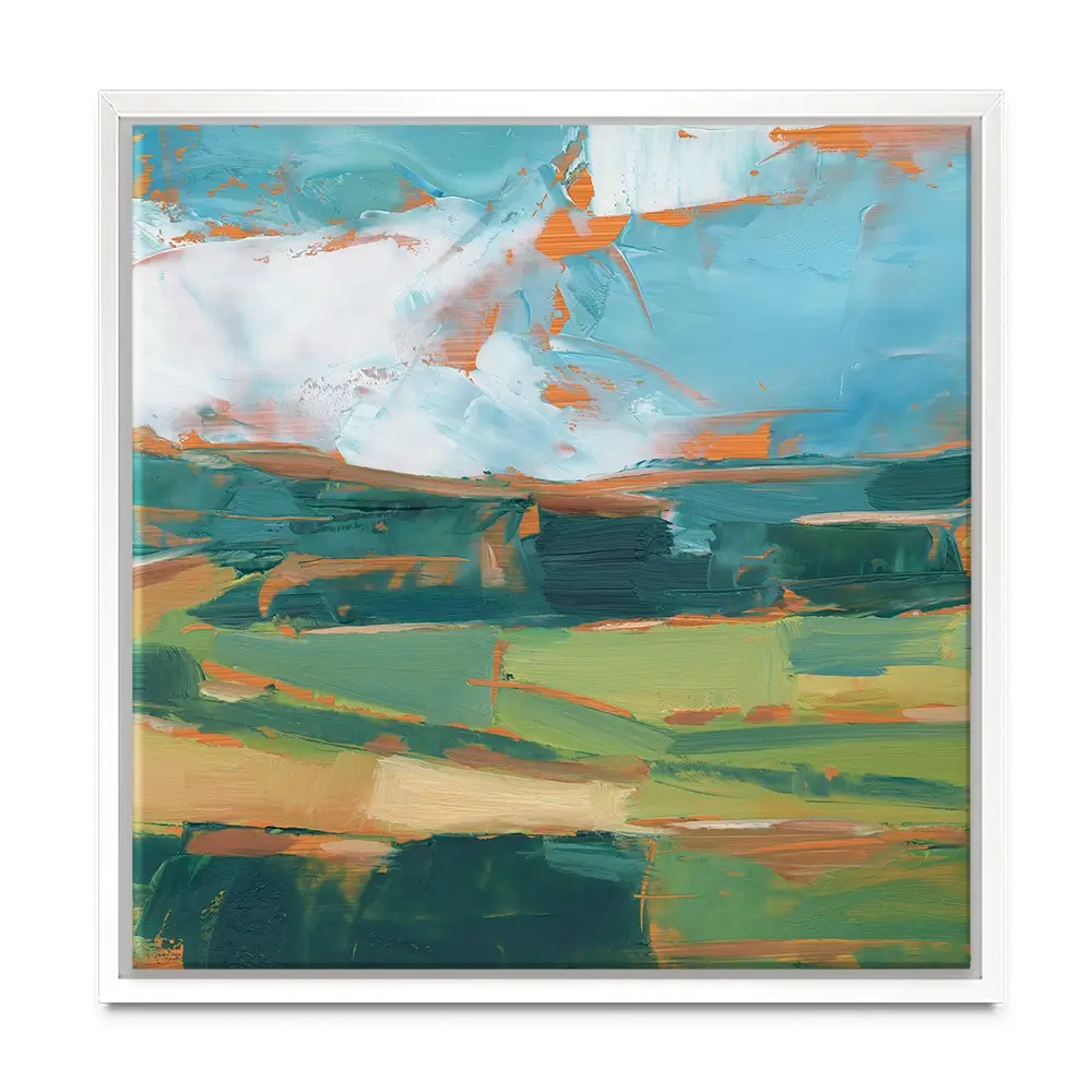 Farmland Vista Square Canvas Print Farmland Vista Square Canvas Print wall art product Art Print Shop